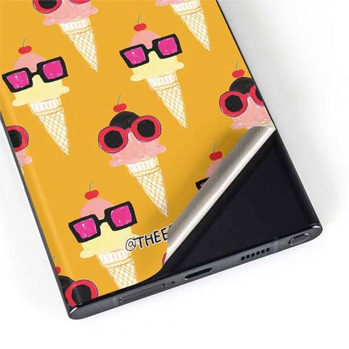 Bouffants and Broken Hearts Ice Cream with Shades Galaxy S22 Ultra Skin