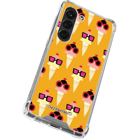 Bouffants and Broken Hearts Ice Cream with Shades Galaxy S23 Clear Case