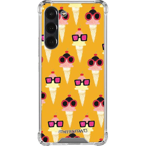 Bouffants and Broken Hearts Ice Cream with Shades Galaxy S23 Plus Clear Case