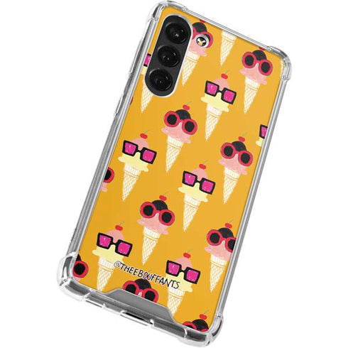 Bouffants and Broken Hearts Ice Cream with Shades Galaxy S23 Plus Clear Case
