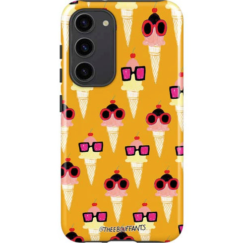 Bouffants and Broken Hearts Ice Cream with Shades Galaxy S23 Plus Pro Case