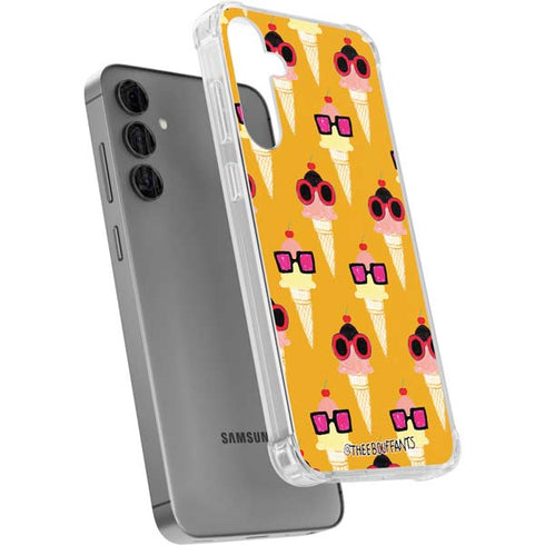 Bouffants and Broken Hearts Ice Cream with Shades Galaxy S24 Plus Clear Case