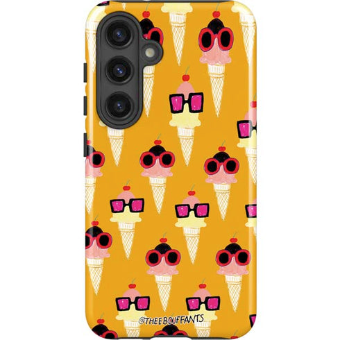 Bouffants and Broken Hearts Ice Cream with Shades Galaxy S24 Plus Impact Case