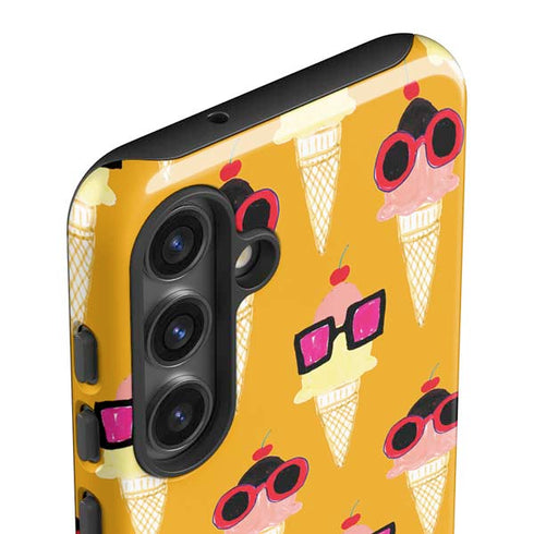 Bouffants and Broken Hearts Ice Cream with Shades Galaxy S24 Plus Impact Case