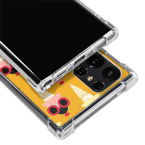 Bouffants and Broken Hearts Ice Cream with Shades Galaxy S24 Ultra Clear Case