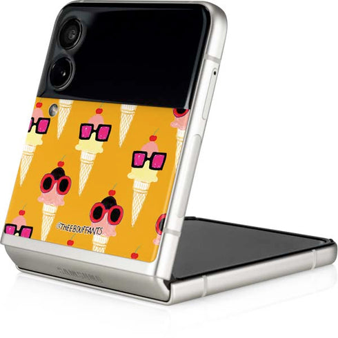 Bouffants and Broken Hearts Ice Cream with Shades Galaxy Z Flip3 5G Skin