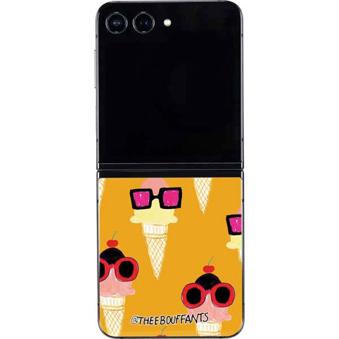 Bouffants and Broken Hearts Ice Cream with Shades Galaxy Z Flip5 5G Skin