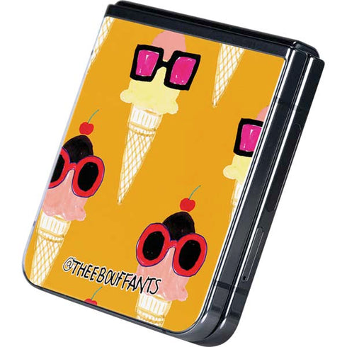 Bouffants and Broken Hearts Ice Cream with Shades Galaxy Z Flip5 5G Skin