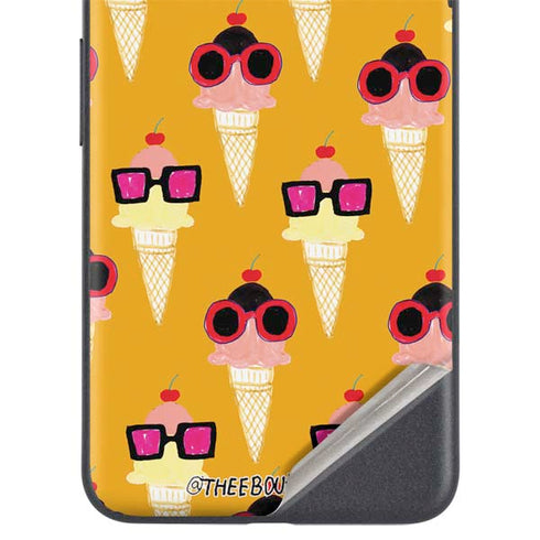 Bouffants and Broken Hearts Ice Cream with Shades Google Pixel 4a 5G Skin