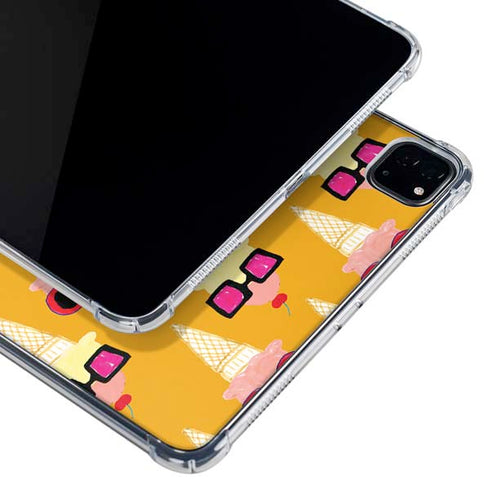 Bouffants and Broken Hearts Ice Cream with Shades iPad Pro 12.9in (2020) Clear Case
