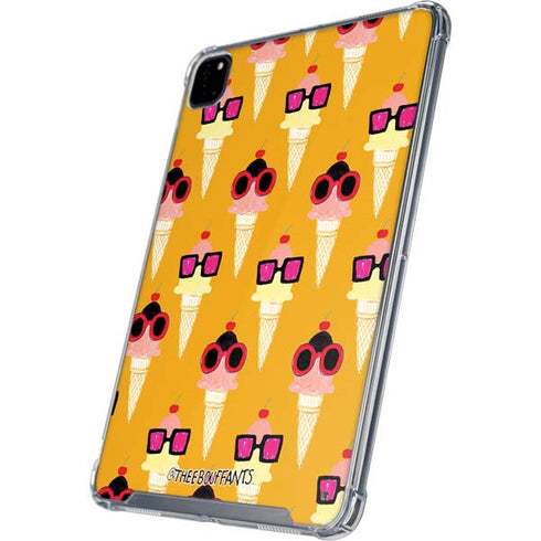 Bouffants and Broken Hearts Ice Cream with Shades iPad Pro 12.9in (2020) Clear Case