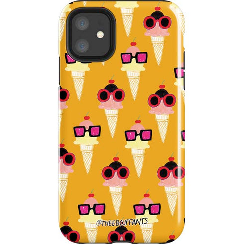 Bouffants and Broken Hearts Ice Cream with Shades iPhone 11 Impact Case