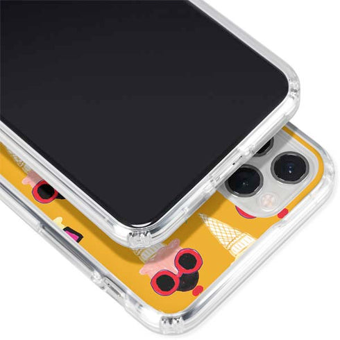 Bouffants and Broken Hearts Ice Cream with Shades iPhone 11 Pro Clear Case