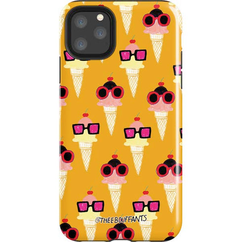 Bouffants and Broken Hearts Ice Cream with Shades iPhone 11 Pro Max Impact Case
