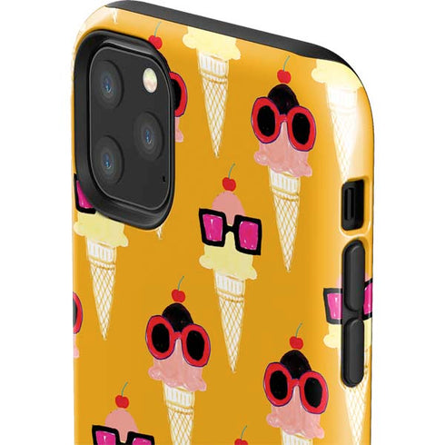 Bouffants and Broken Hearts Ice Cream with Shades iPhone 11 Pro Max Impact Case