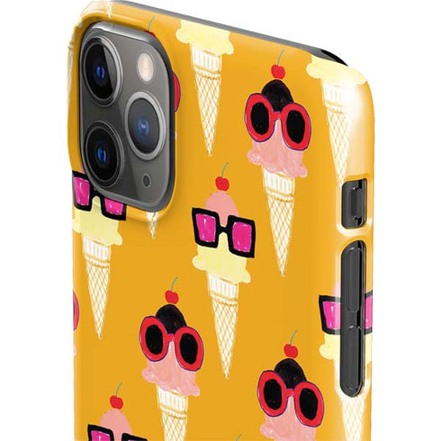 Bouffants and Broken Hearts Ice Cream with Shades iPhone 11 Pro Max Lite Case