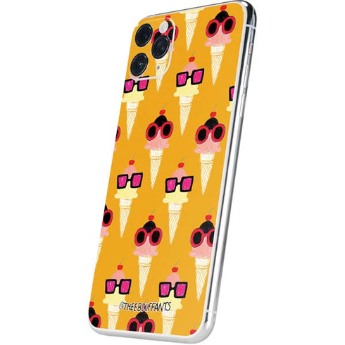 Bouffants and Broken Hearts Ice Cream with Shades iPhone 11 Pro Max Skin