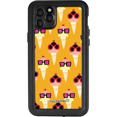 Bouffants and Broken Hearts Ice Cream with Shades iPhone 11 Pro Max Waterproof Case