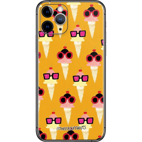 Bouffants and Broken Hearts Ice Cream with Shades iPhone 11 Pro Skin