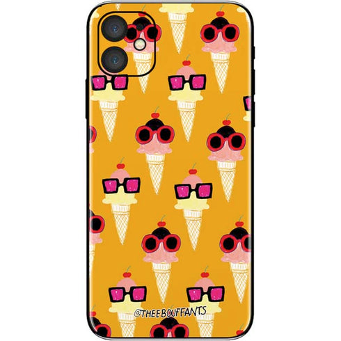 Bouffants and Broken Hearts Ice Cream with Shades iPhone 11 Skin