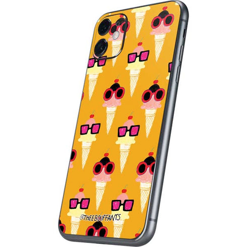 Bouffants and Broken Hearts Ice Cream with Shades iPhone 11 Skin