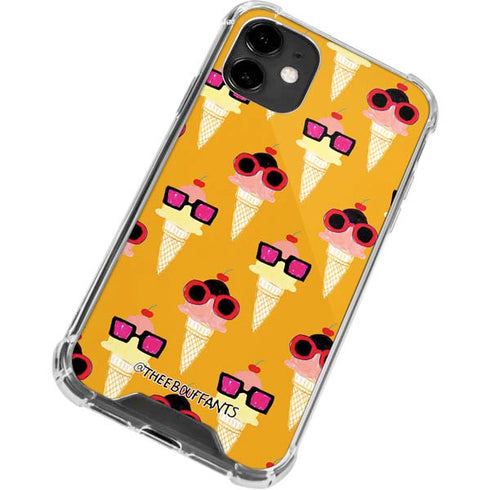 Bouffants and Broken Hearts Ice Cream with Shades iPhone 12 Clear Case