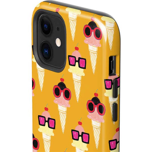 Bouffants and Broken Hearts Ice Cream with Shades iPhone 12 Mini Impact Case