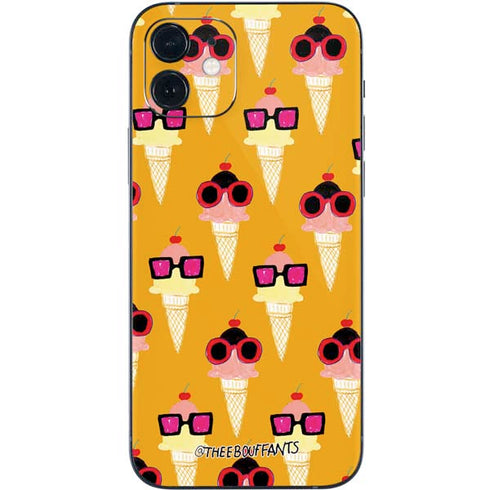 Bouffants and Broken Hearts Ice Cream with Shades iPhone 12 Mini Skin