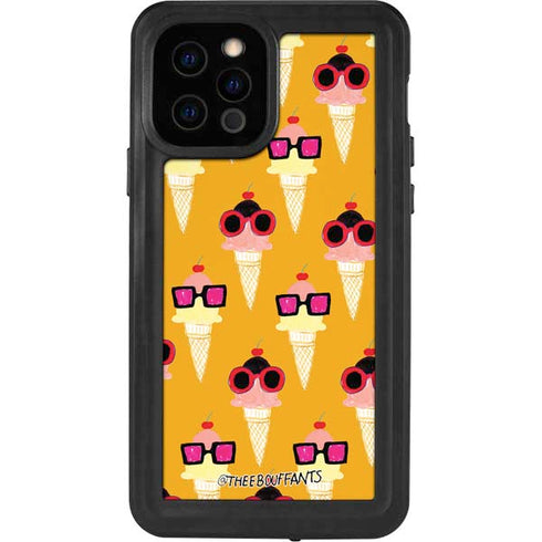 Bouffants and Broken Hearts Ice Cream with Shades iPhone 12 Pro Waterproof Case