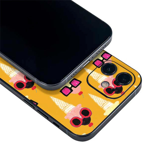 Bouffants and Broken Hearts Ice Cream with Shades iPhone 12 Skin