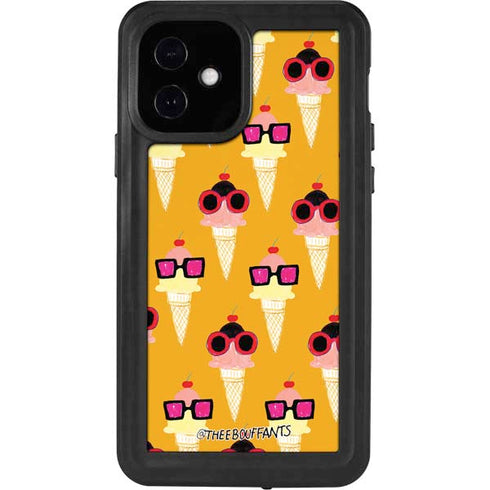 Bouffants and Broken Hearts Ice Cream with Shades iPhone 12 Waterproof Case