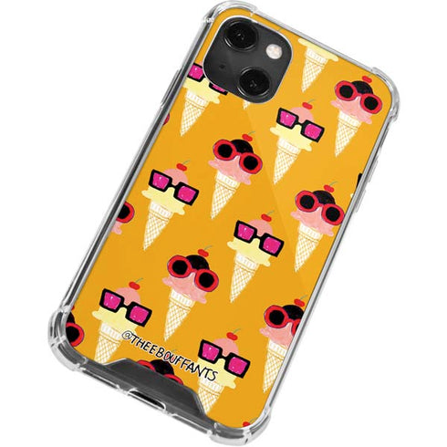 Bouffants and Broken Hearts Ice Cream with Shades iPhone 13 Mini Clear Case