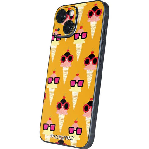 Bouffants and Broken Hearts Ice Cream with Shades iPhone 13 Mini Skin