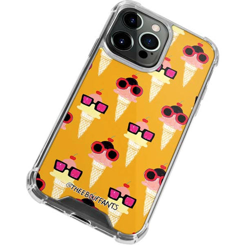 Bouffants and Broken Hearts Ice Cream with Shades iPhone 13 Pro Max Clear Case