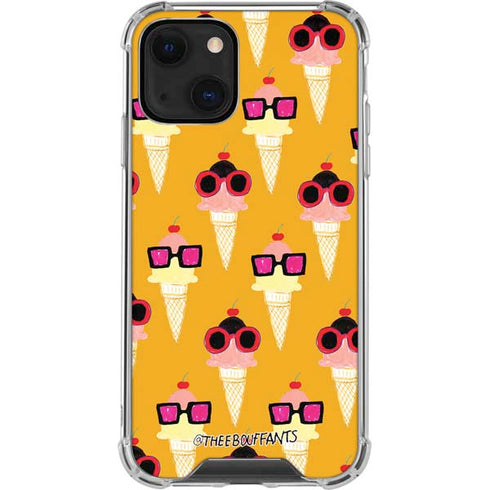 Bouffants and Broken Hearts Ice Cream with Shades iPhone 14 Clear Case