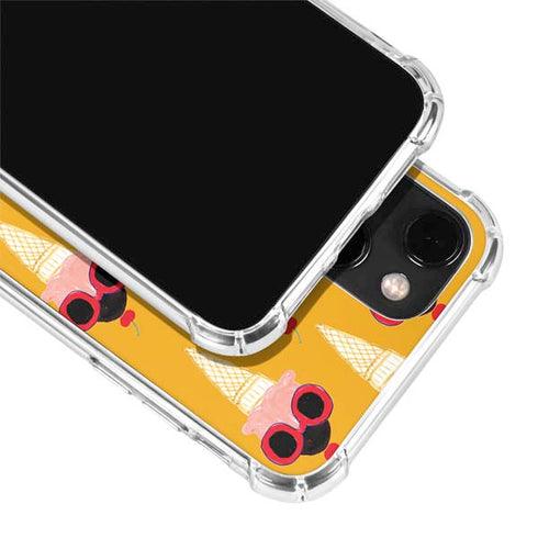 Bouffants and Broken Hearts Ice Cream with Shades iPhone 14 Plus Clear Case