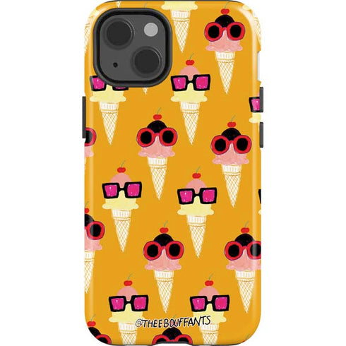 Bouffants and Broken Hearts Ice Cream with Shades iPhone 15 Impact Case
