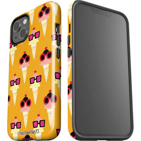 Bouffants and Broken Hearts Ice Cream with Shades iPhone 15 Impact Case