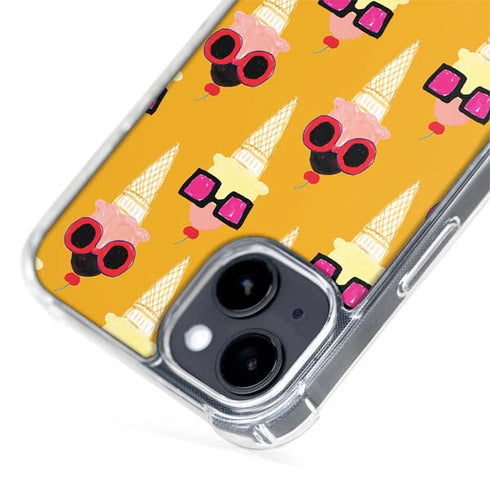 Bouffants and Broken Hearts Ice Cream with Shades iPhone 15 Plus MagSafe Case