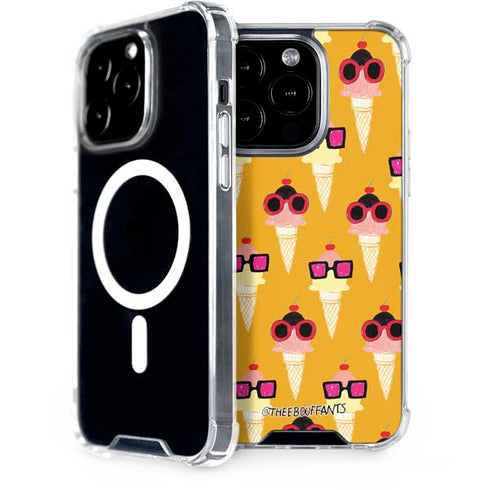 Bouffants and Broken Hearts Ice Cream with Shades iPhone 14 Pro MagSafe Case