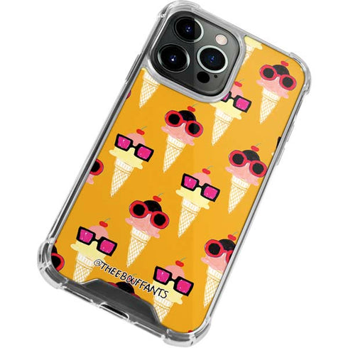 Bouffants and Broken Hearts Ice Cream with Shades iPhone 15 Pro Max Clear Case