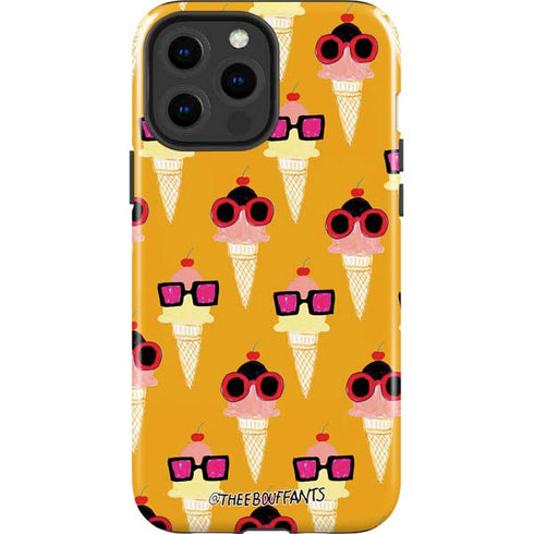 Bouffants and Broken Hearts Ice Cream with Shades iPhone 15 Pro Max Impact Case