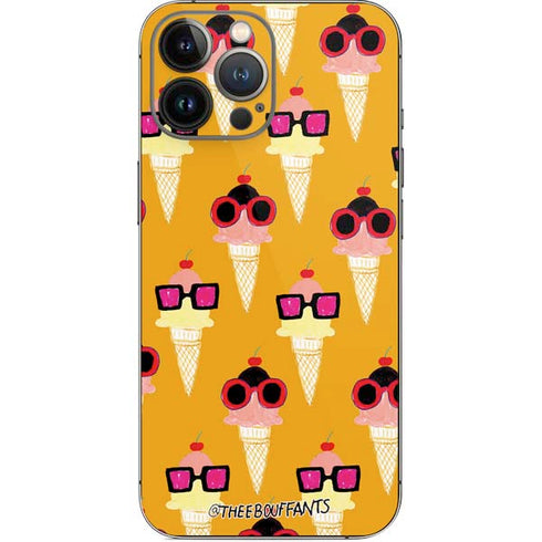 Bouffants and Broken Hearts Ice Cream with Shades iPhone 14 Pro Max Skin