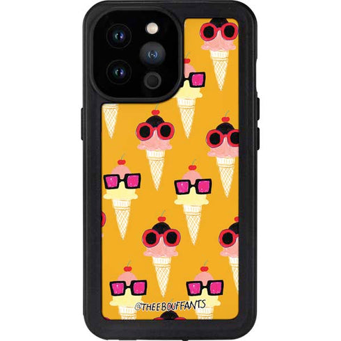 Bouffants and Broken Hearts Ice Cream with Shades iPhone 14 Pro Max Waterproof Case