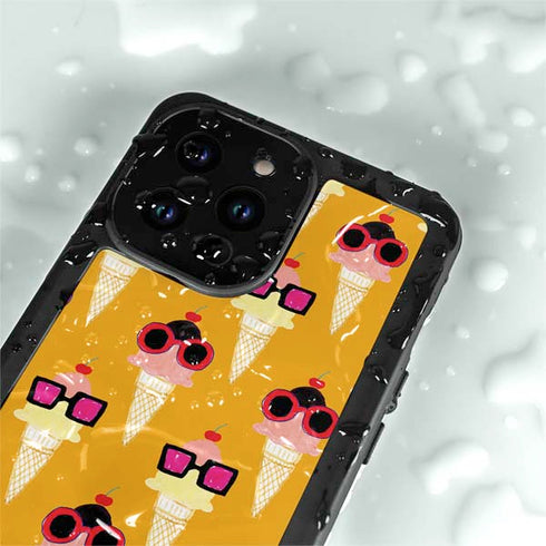 Bouffants and Broken Hearts Ice Cream with Shades iPhone 14 Pro Max Waterproof Case