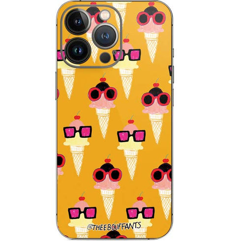 Bouffants and Broken Hearts Ice Cream with Shades iPhone 15 Pro Skin