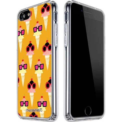 Bouffants and Broken Hearts Ice Cream with Shades iPhone SE (2nd & 3rd Gen) Clear Case