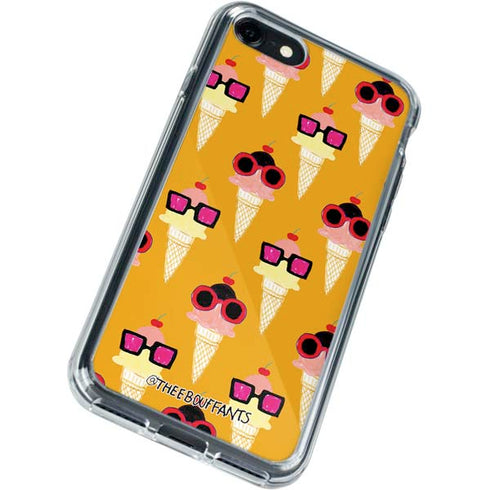 Bouffants and Broken Hearts Ice Cream with Shades iPhone SE (2nd & 3rd Gen) Clear Case