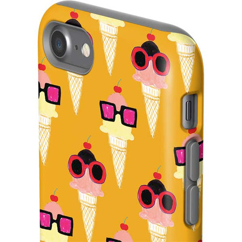 Bouffants and Broken Hearts Ice Cream with Shades iPhone SE (2nd & 3rd Gen) Pro Case
