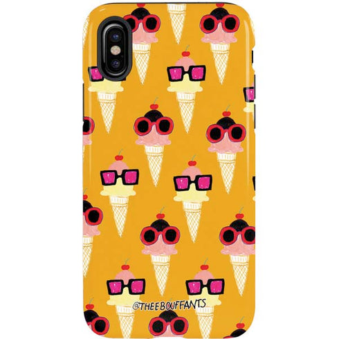 Bouffants and Broken Hearts Ice Cream with Shades iPhone X Pro Case